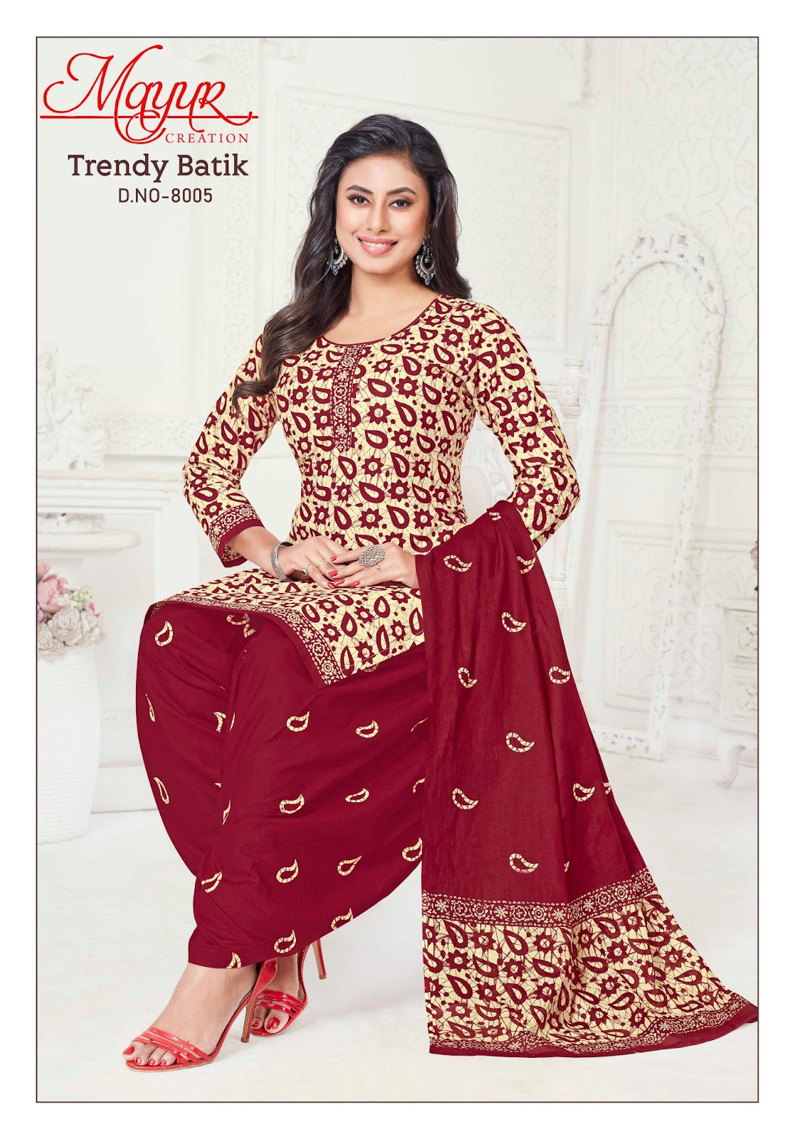 Trendy Batik Vol 8 Mayur Creation Cotton Dress Material Exporter India