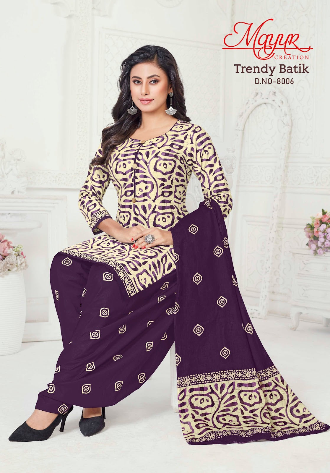 Trendy Batik Vol 8 Mayur Creation Cotton Dress Material Exporter India