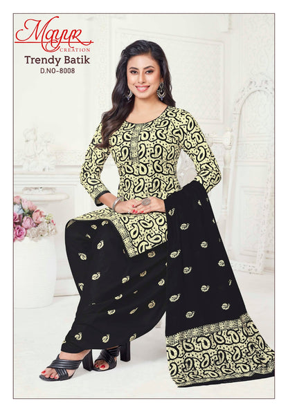 Trendy Batik Vol 8 Mayur Creation Cotton Dress Material Exporter India
