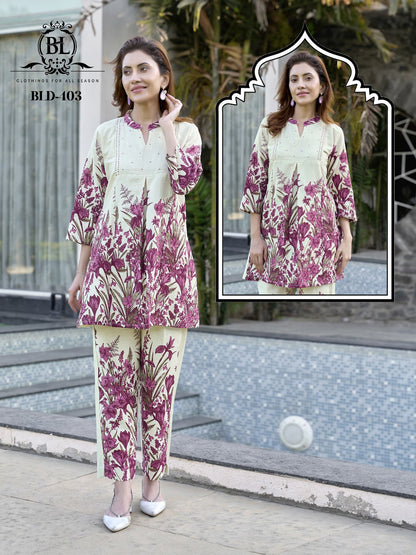 Trendy Bl Cotton Co Ord Set Wholesale Rate