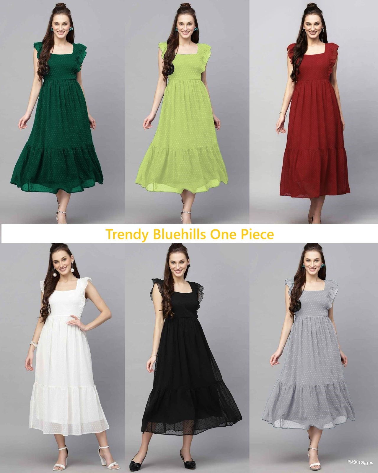 Trendy Bluehills Georgette One Piece Exporter Gujarat