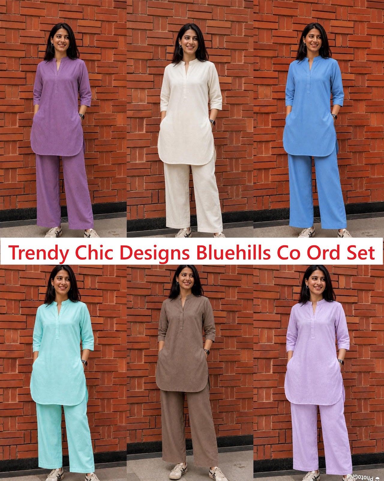 Trendy Chic Designs Bluehills Cotton Co Ord Set Wholesale Price