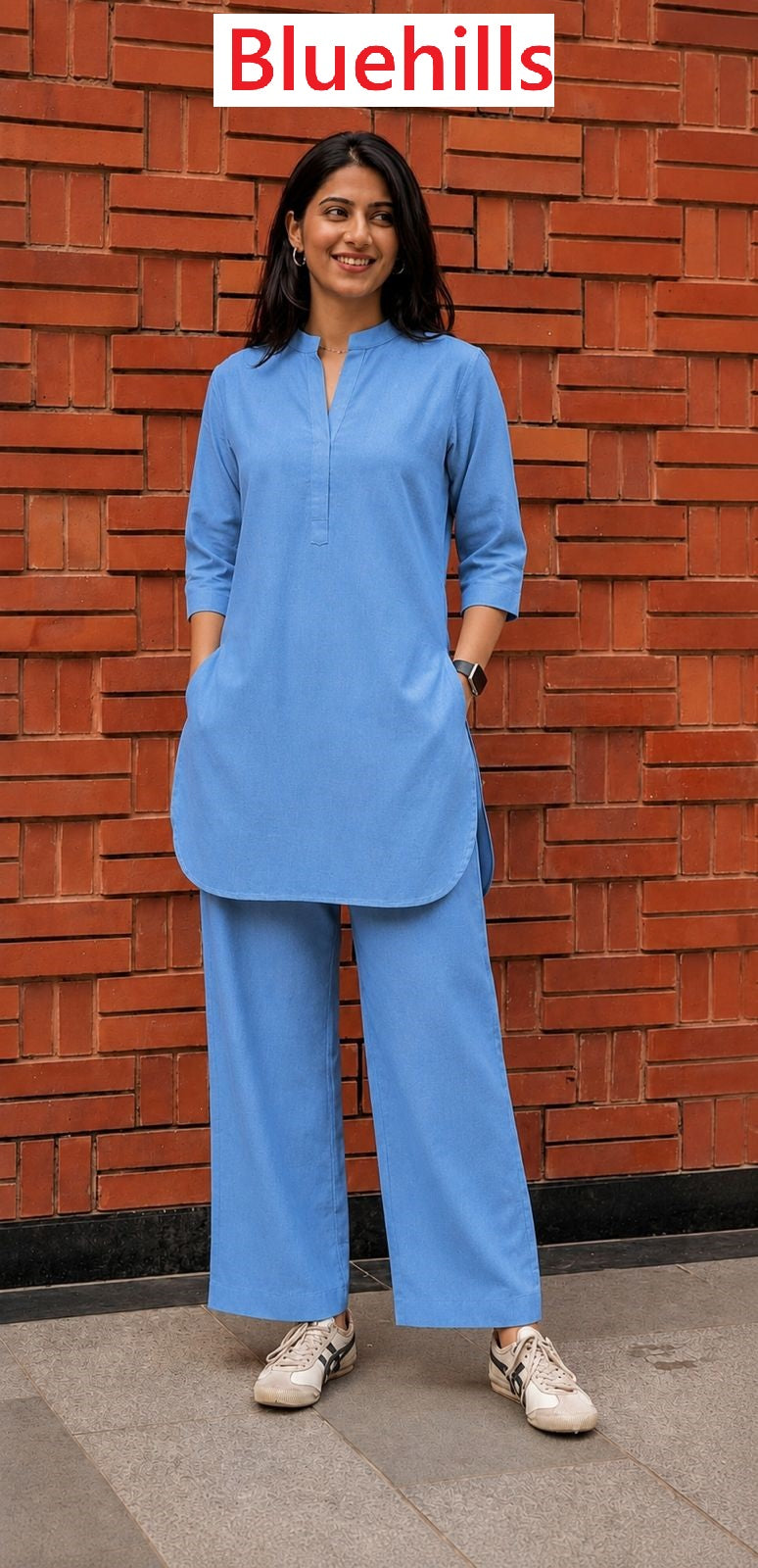 Trendy Chic Designs Bluehills Cotton Co Ord Set Wholesale Price