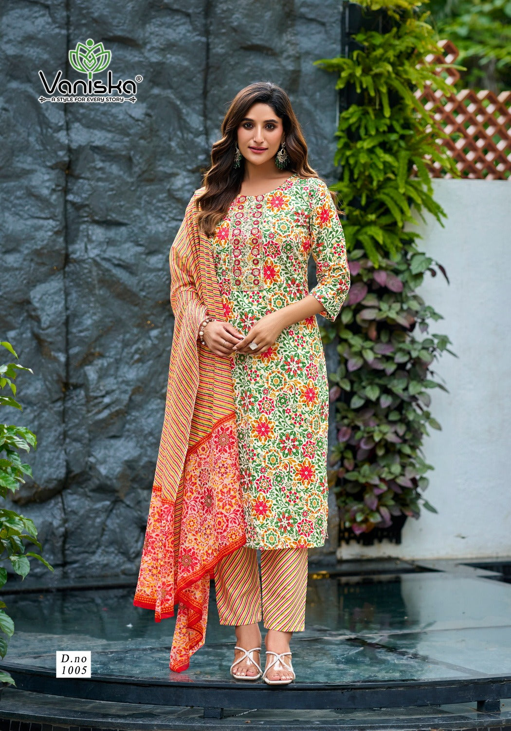 Trendy Cotton Vol 1 Vaniska Readymade Pant Style Suits Exporter Ahmedabad