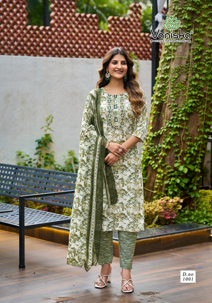 Trendy Cotton Vol 1 Vaniska Readymade Pant Style Suits Exporter Ahmedabad