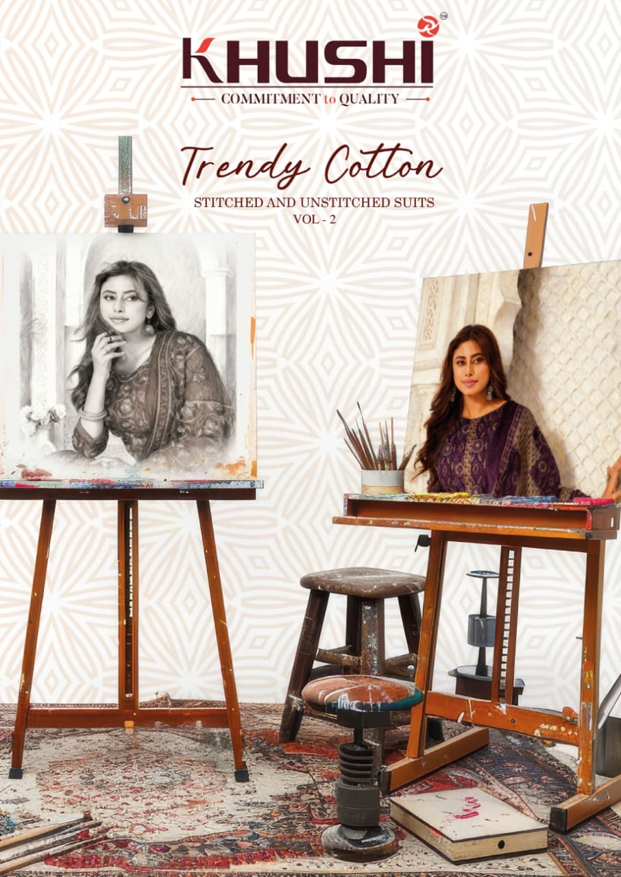 Trendy Cotton Vol 2 Khushi Np Pant Style Suits Wholesale Price