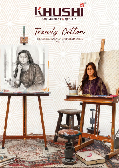 Trendy Cotton Vol 2 Khushi Np Pant Style Suits Wholesale Price