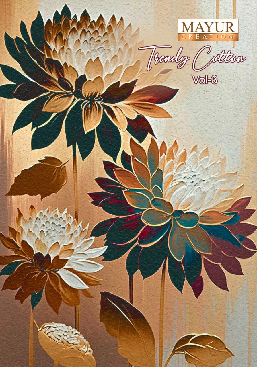 Trendy Cotton Vol 3 Mayur Creation Cotton Dress Material Exporter Gujarat