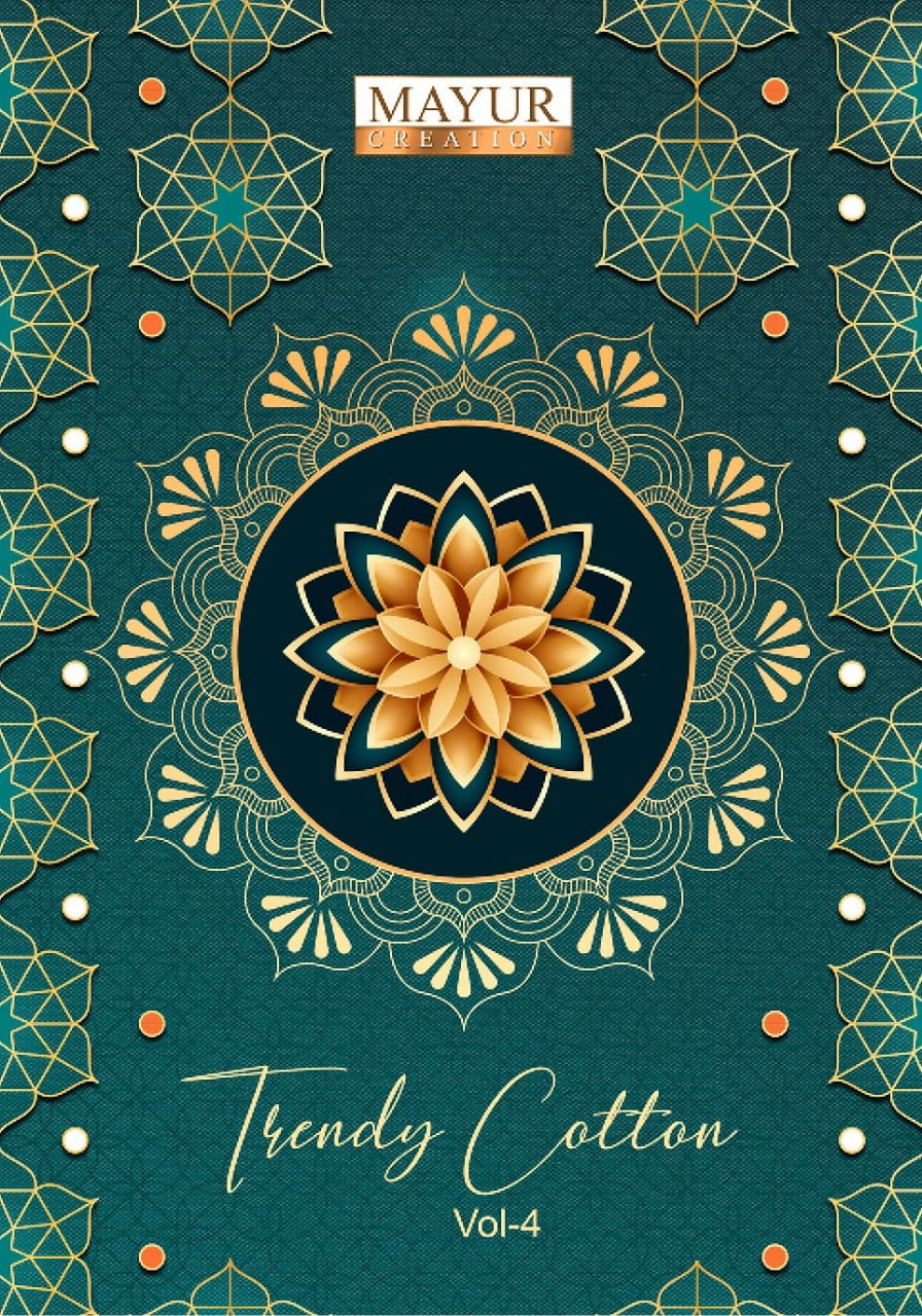 Trendy Vol 4 Mayur Creation Cotton Dress Material Supplier Gujarat