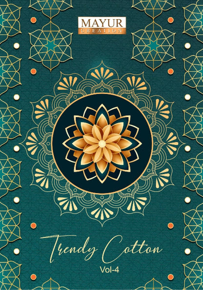 Trendy Vol 4 Mayur Creation Cotton Dress Material Supplier Gujarat