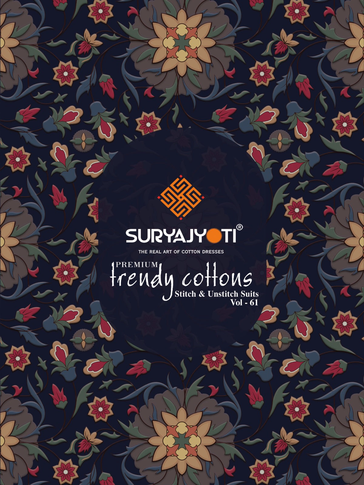 Trendy Cotton Vol 61 Suryajyoti Readymade Pant Style Suits