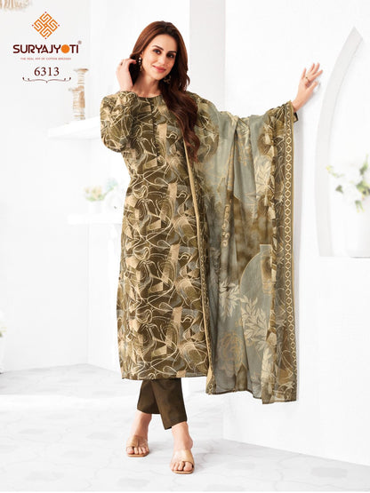 Trendy Cotton Vol 63 Suryajyoti Readymade Pant Style Suits Manufacturer Ahmedabad