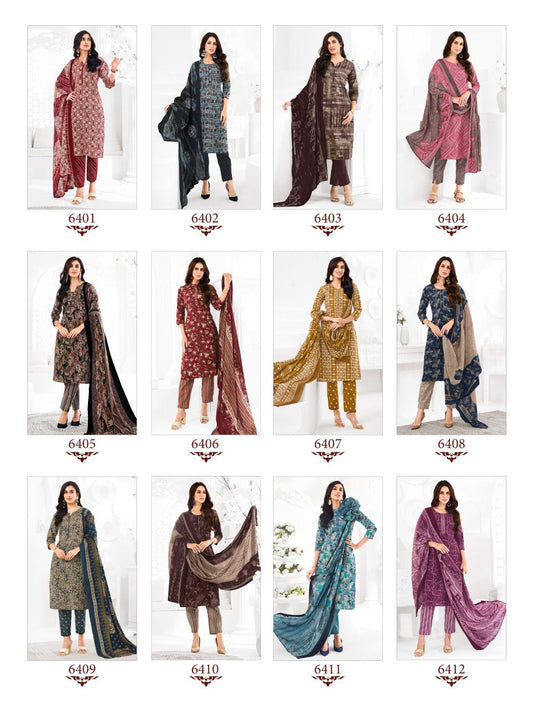 Trendy Cotton Vol 64 Suryajyoti Pant Style Suits Wholesale