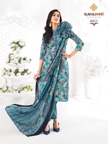 Trendy Cotton Vol 64 Suryajyoti Readymade Pant Style Suits Manufacturer