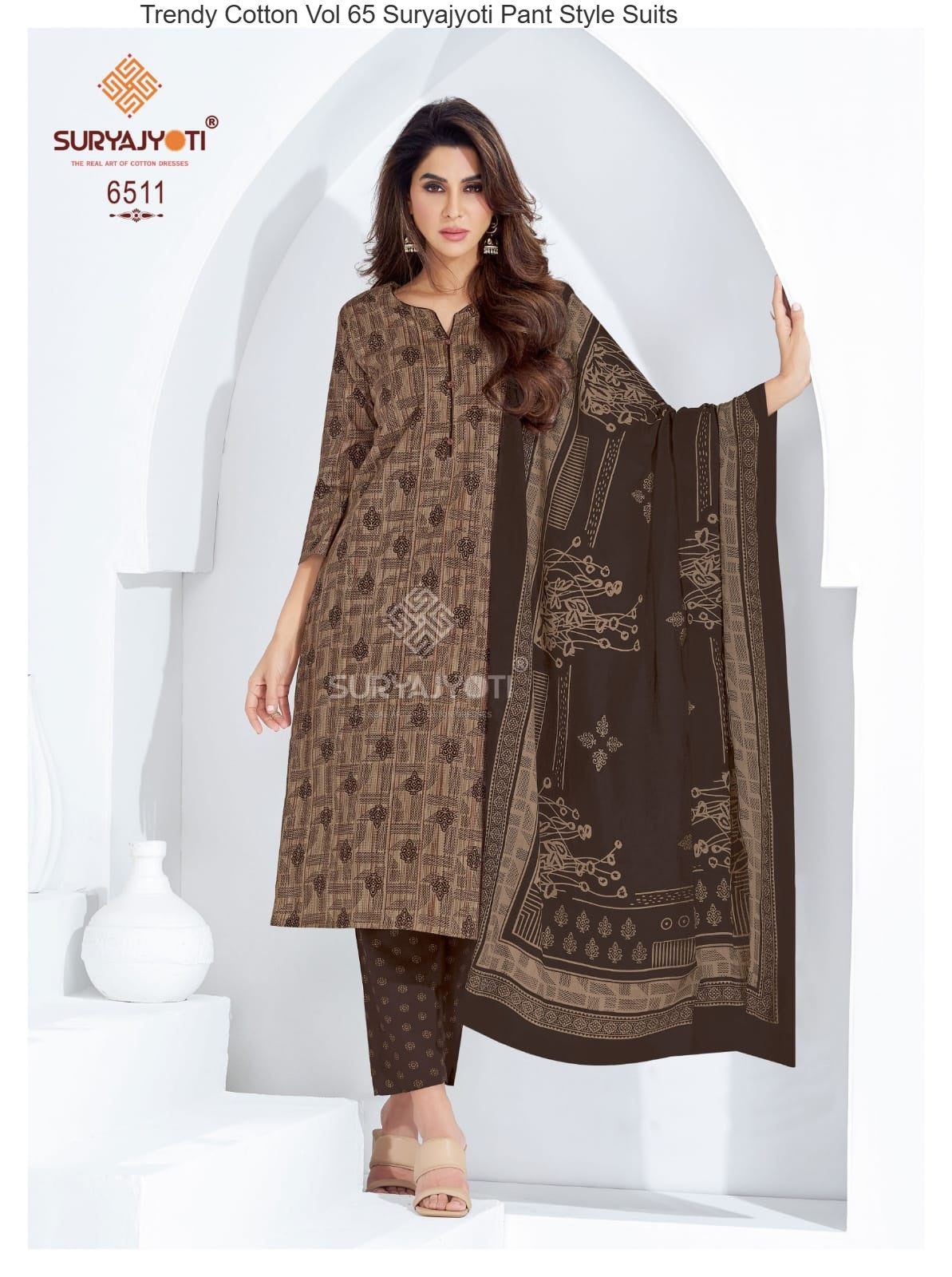 Trendy Cotton Vol 65 Suryajyoti Pant Style Suits Manufacturer Ahmedabad