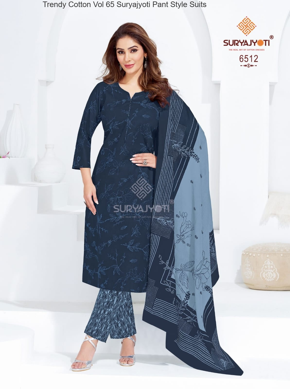 Trendy Cotton Vol 65 Suryajyoti Pant Style Suits Manufacturer Ahmedabad