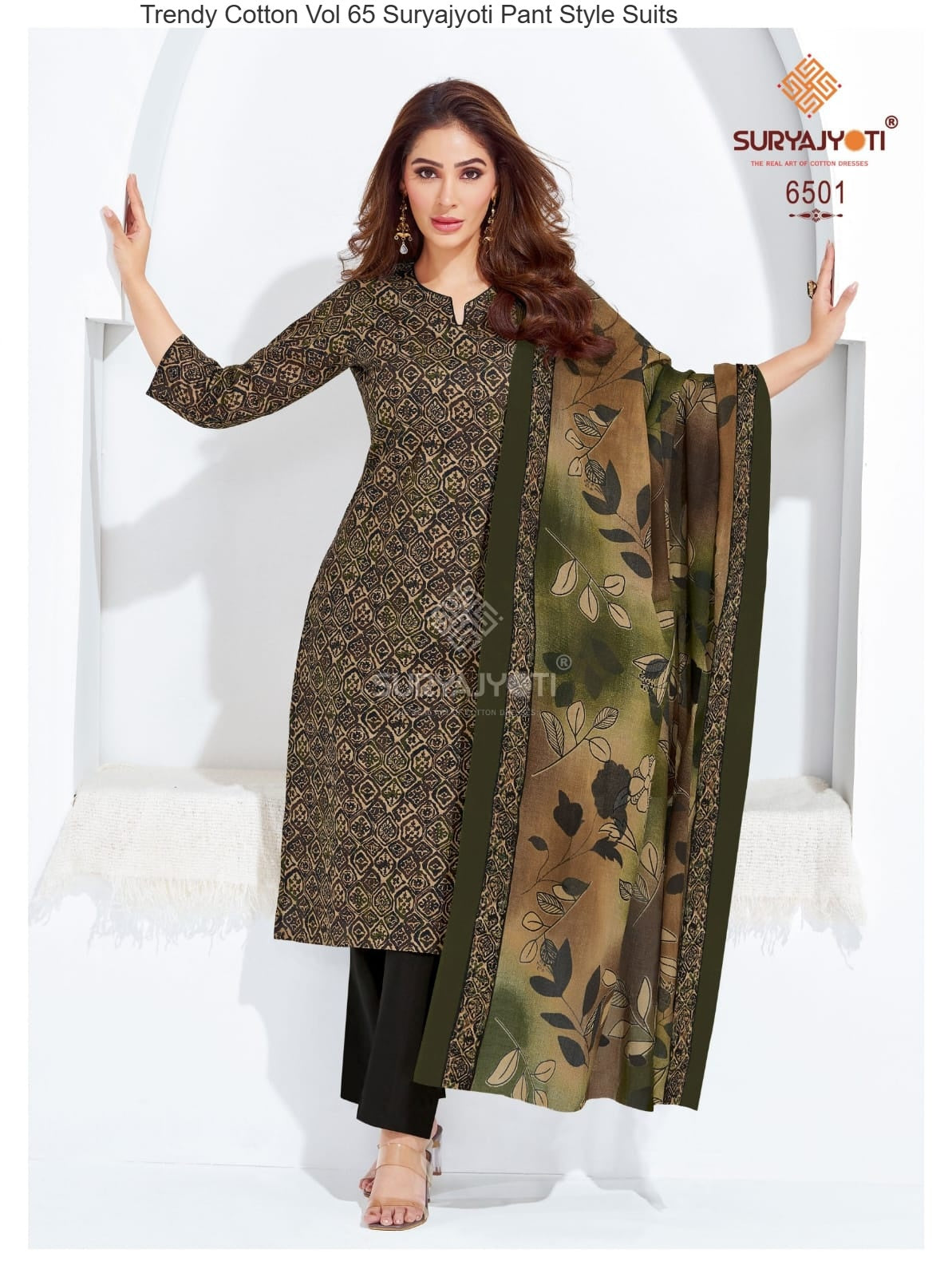 Trendy Cotton Vol 65 Suryajyoti Pant Style Suits Manufacturer Ahmedabad