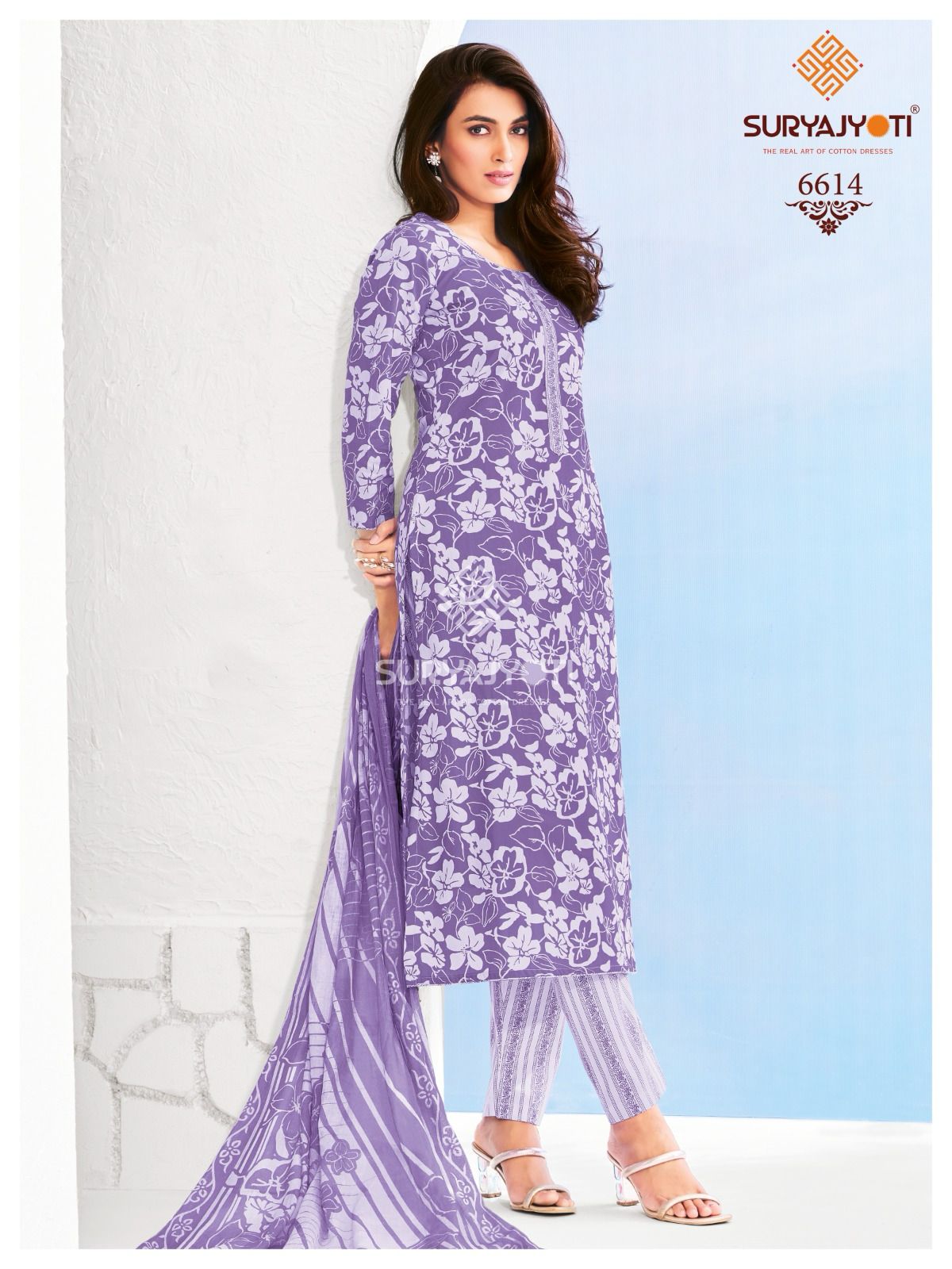 Trendy Cotton Vol 66 Suryajyoti Cotton Dress Material Exporter Gujarat