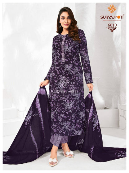 Trendy Cotton Vol 66 Suryajyoti Cotton Dress Material Exporter Gujarat