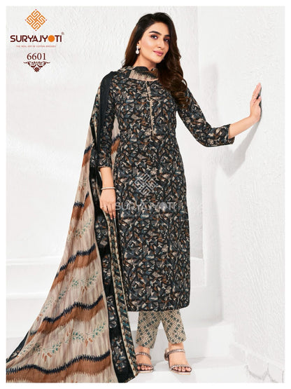 Trendy Cotton Vol 66 Suryajyoti Cotton Dress Material Exporter Gujarat