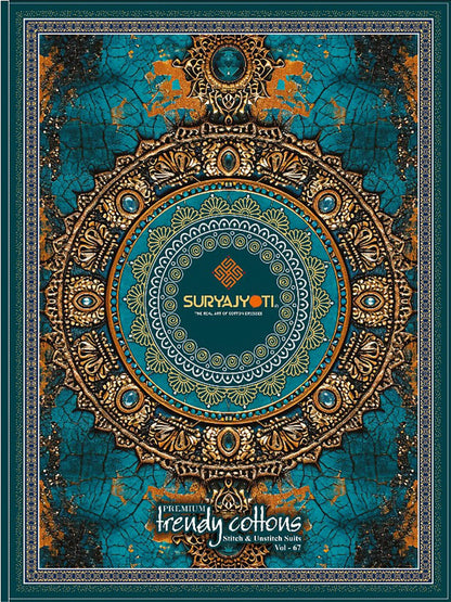 Trendy Cotton Vol 67 Suryajyoti Pant Style Suits Wholesaler Gujarat