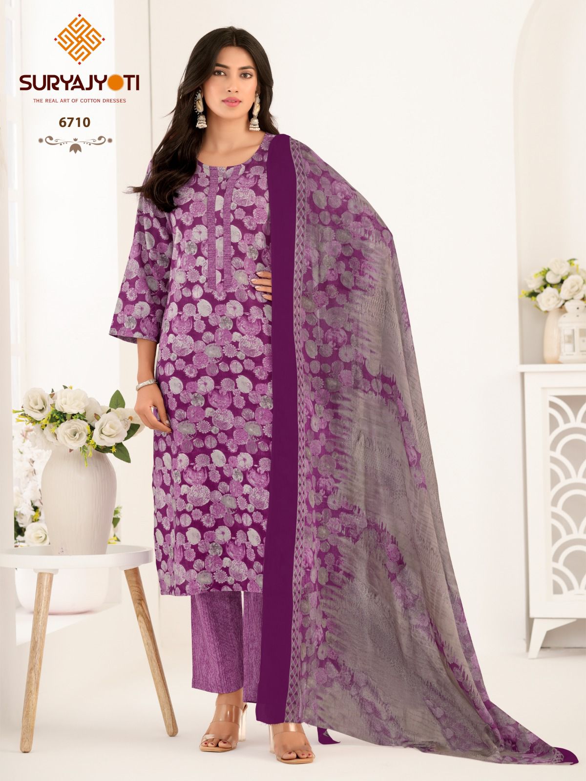 Trendy Cotton Vol 67 Suryajyoti Readymade Pant Style Suits Wholesale