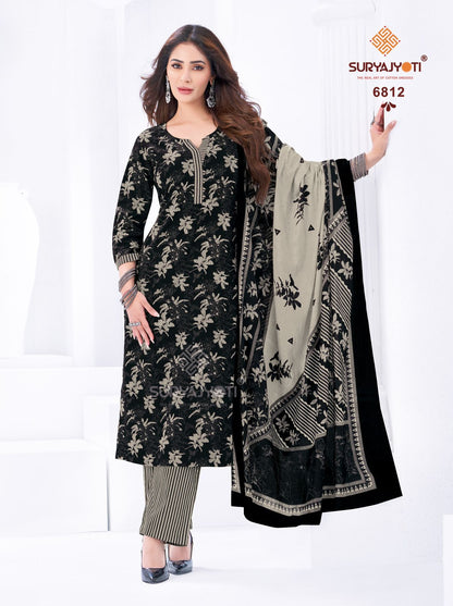 Trendy Cotton Vol 68 Suryajyoti Pant Style Suits Manufacturer India