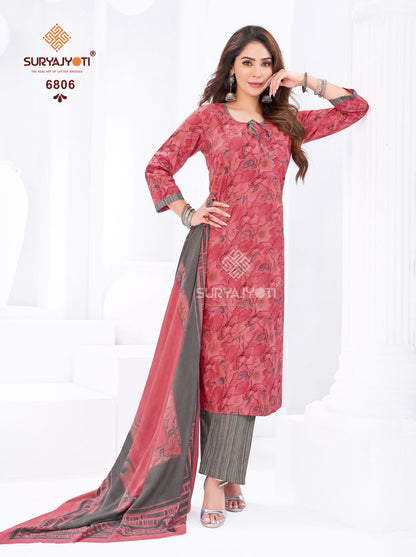 Trendy Cotton Vol 68 Suryajyoti Pant Style Suits Manufacturer India