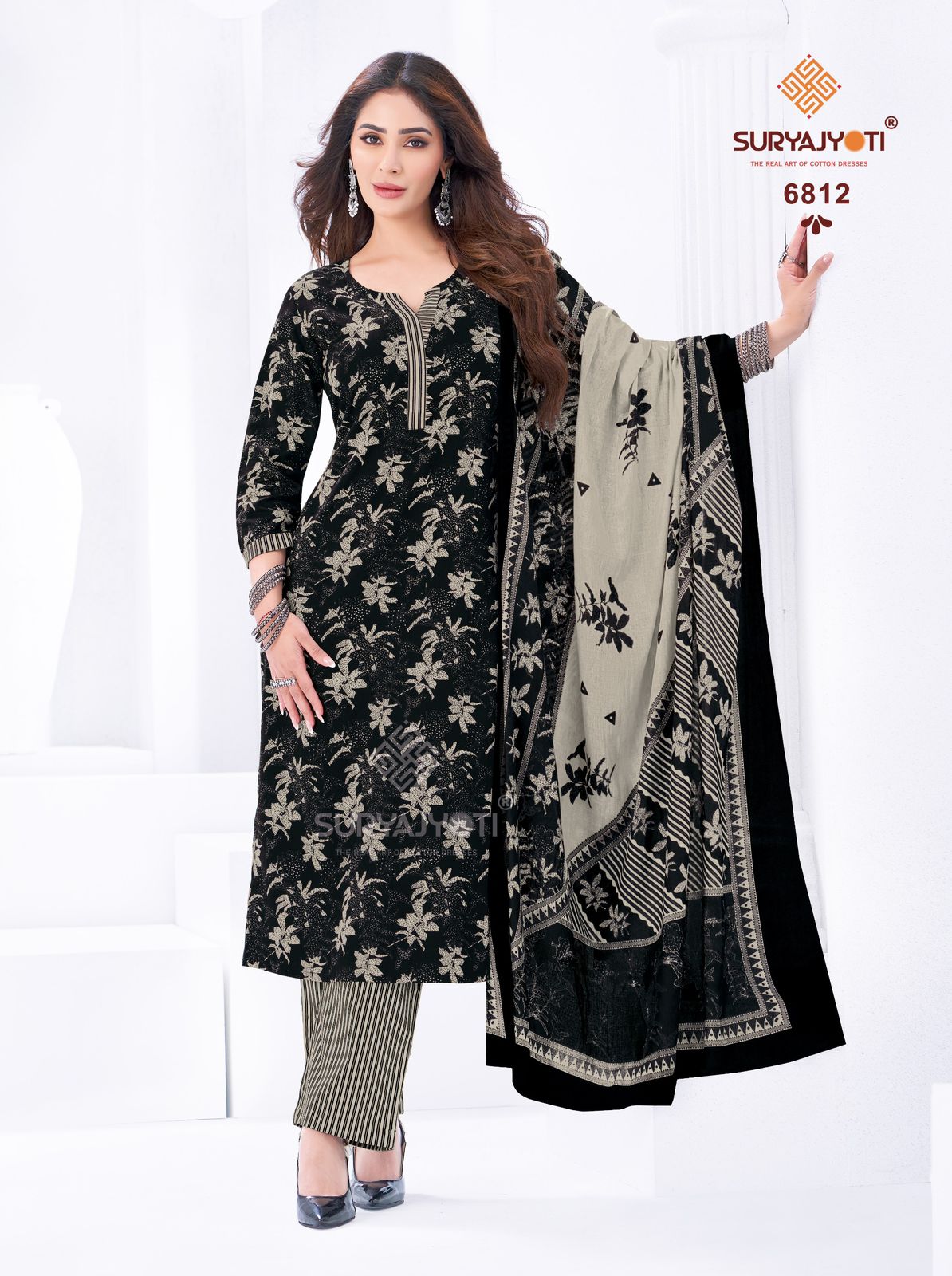 Trendy Cotton Vol 68 Suryajyoti Readymade Pant Style Suits Supplier India