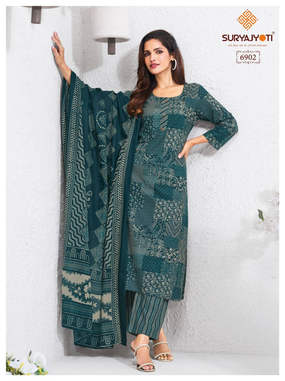 Trendy Vol 69 Suryajyoti Cotton Dress Material Manufacturer