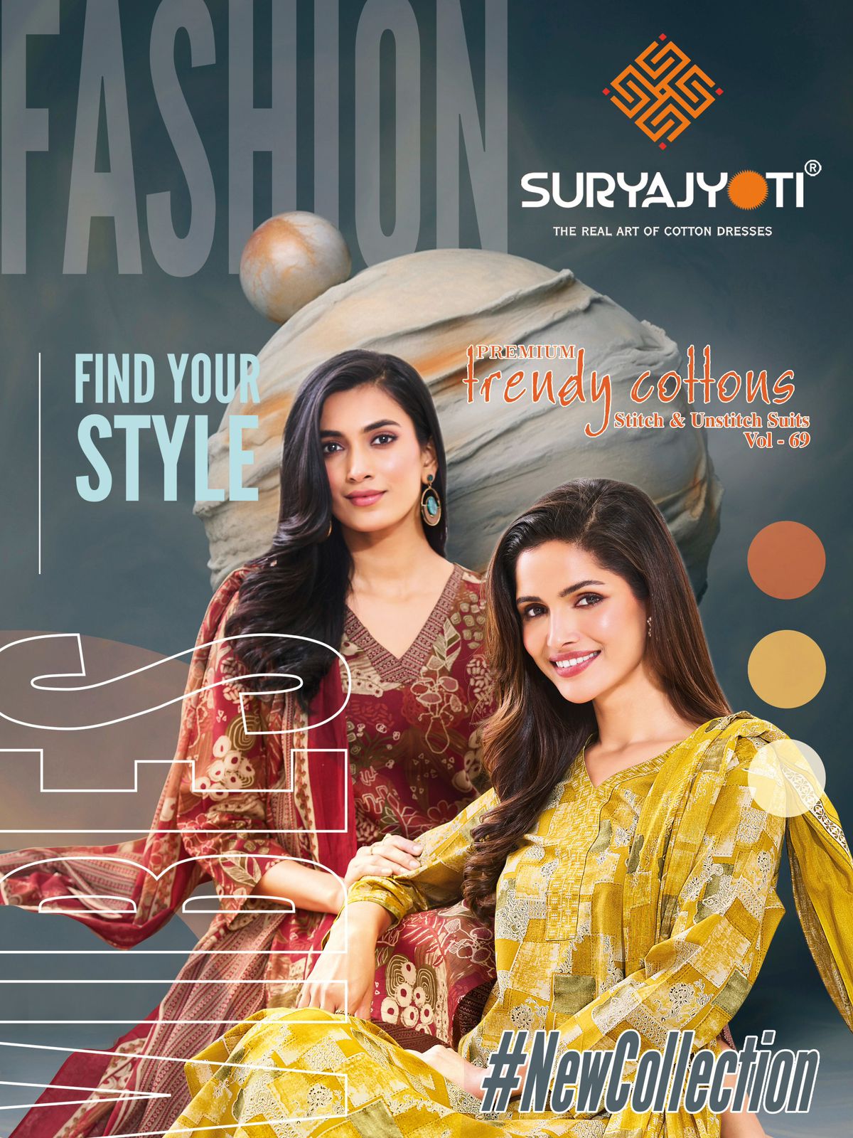 Trendy Vol 69 Suryajyoti Cotton Dress Material Manufacturer