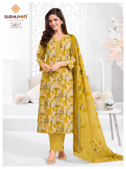 Trendy Vol 69 Suryajyoti Cotton Dress Material Manufacturer