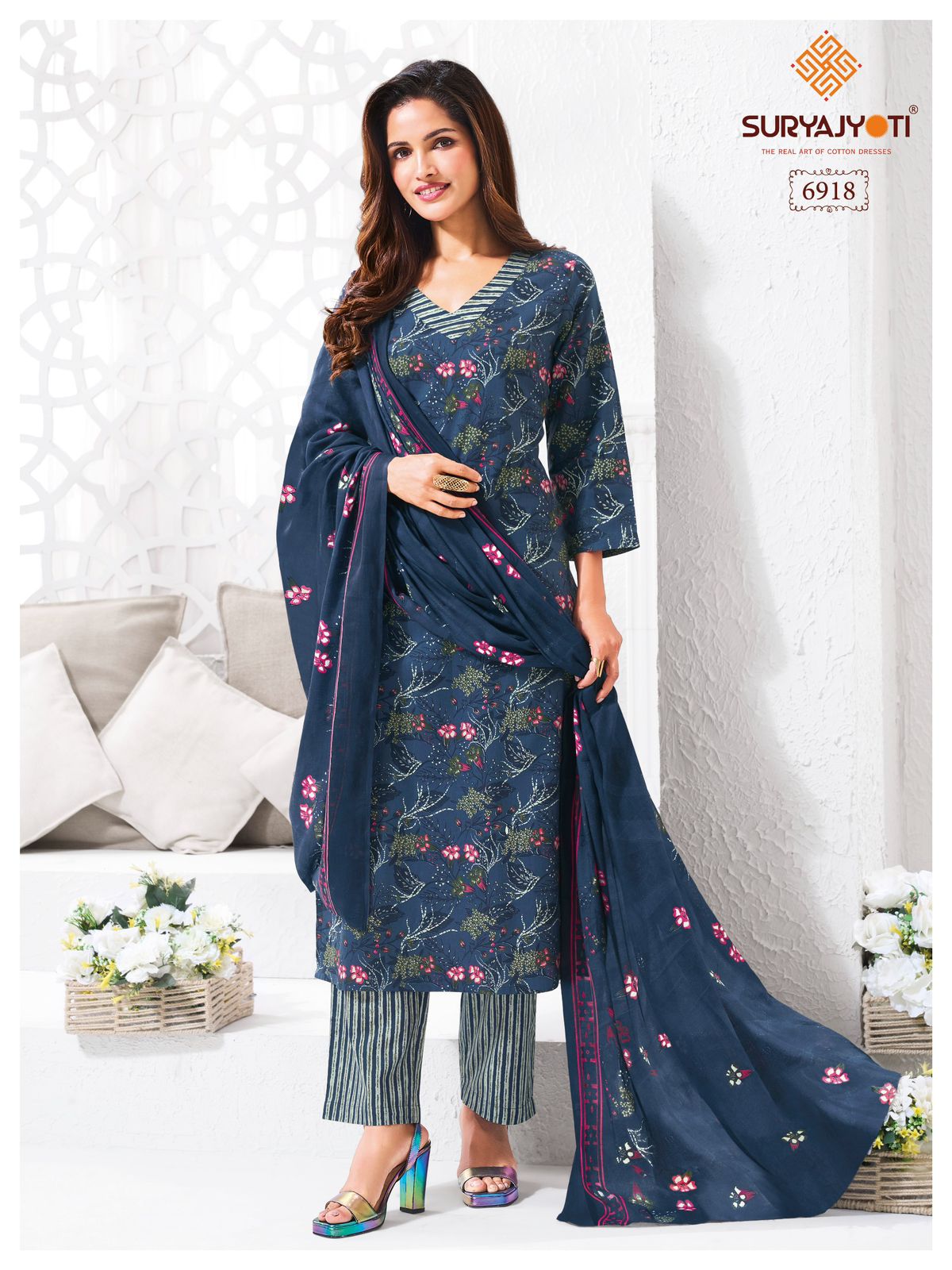 Trendy Vol 69 Suryajyoti Cotton Dress Material Manufacturer