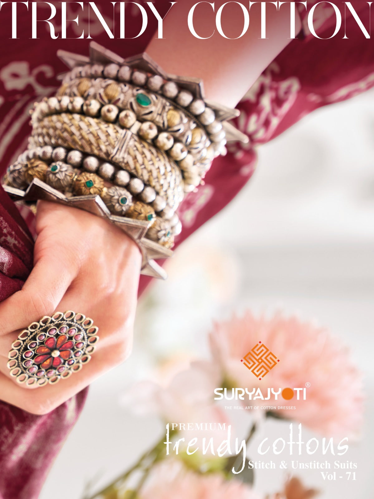 Trendy Cotton Vol 71 Suryajyoti Pant Style Suits Supplier Ahmedabad
