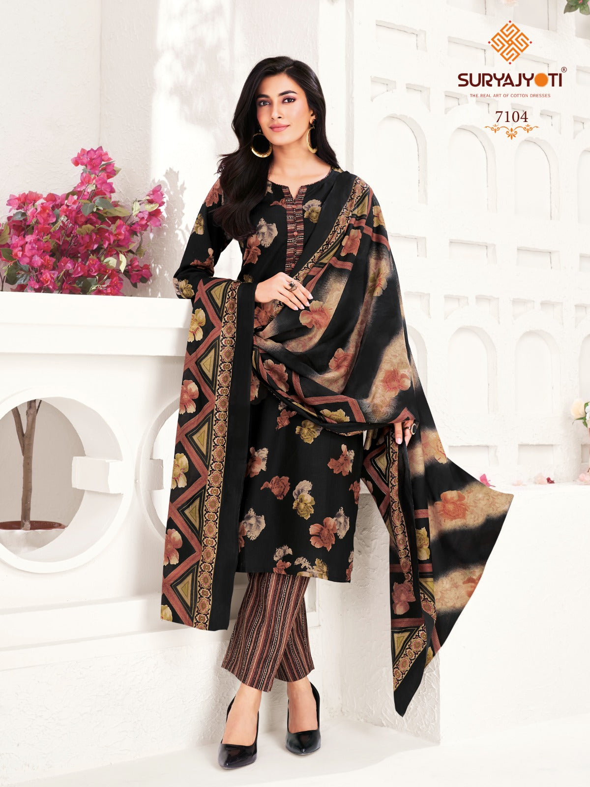 Trendy Cotton Vol 71 Suryajyoti Pant Style Suits Supplier Ahmedabad