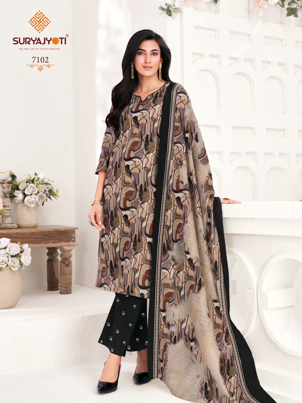 Trendy Cotton Vol 71 Suryajyoti Pant Style Suits Supplier Ahmedabad