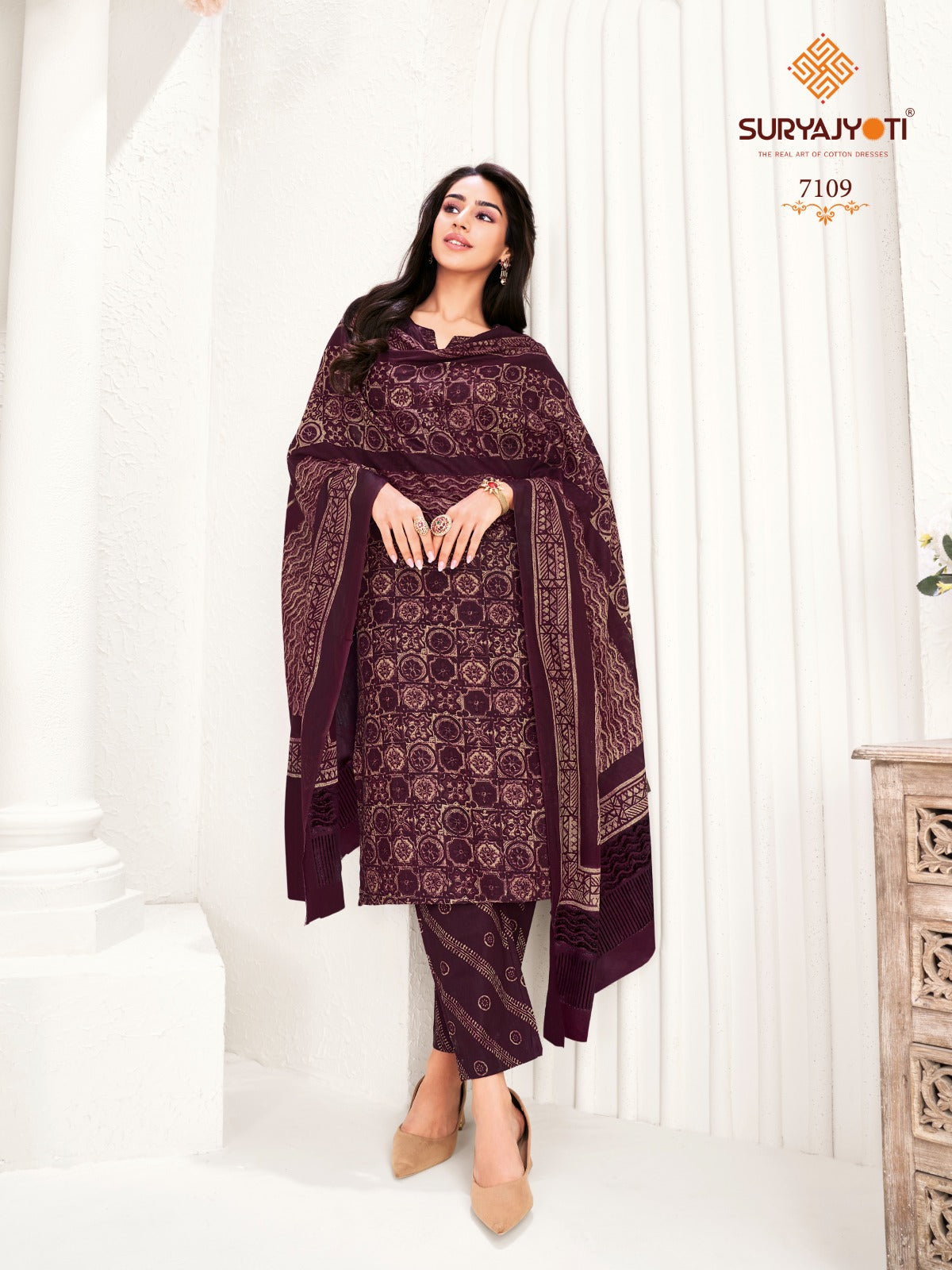 Trendy Cotton Vol 71 Suryajyoti Pant Style Suits Supplier Ahmedabad