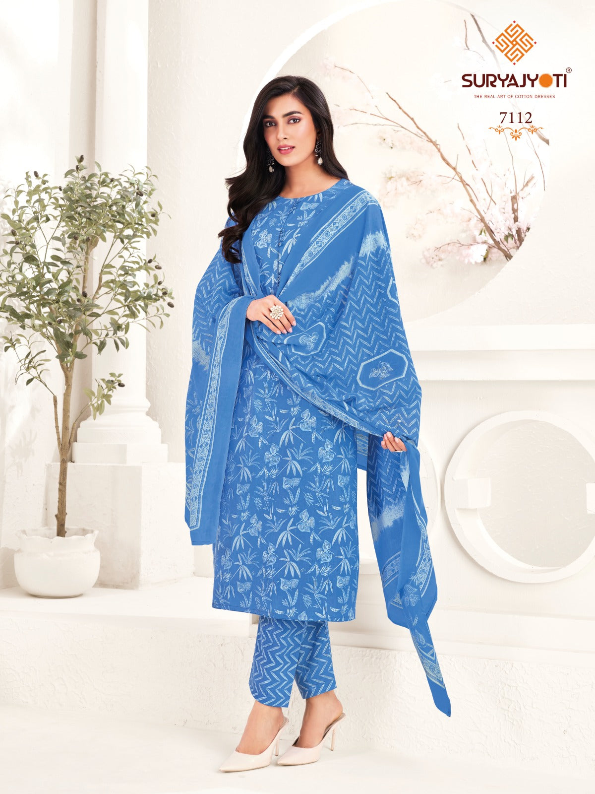 Trendy Cotton Vol 71 Suryajyoti Pant Style Suits Supplier Ahmedabad