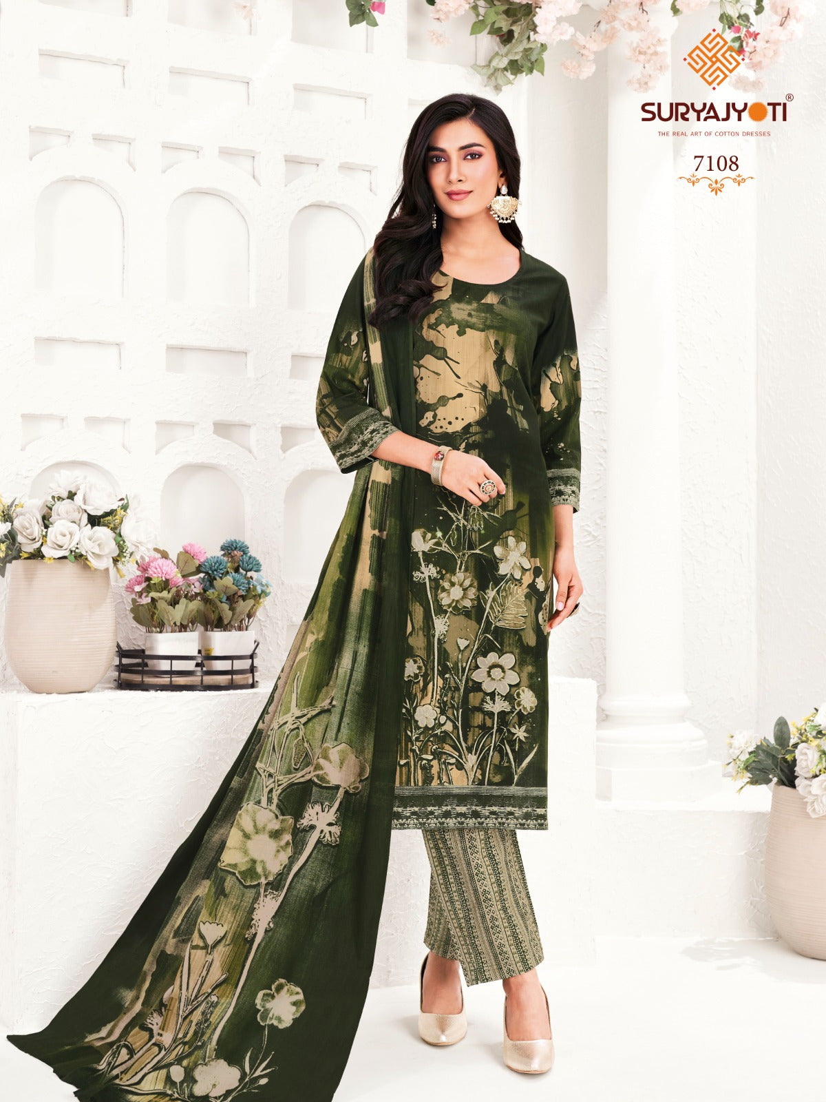 Trendy Cotton Vol 71 Suryajyoti Readymade Pant Style Suits Exporter