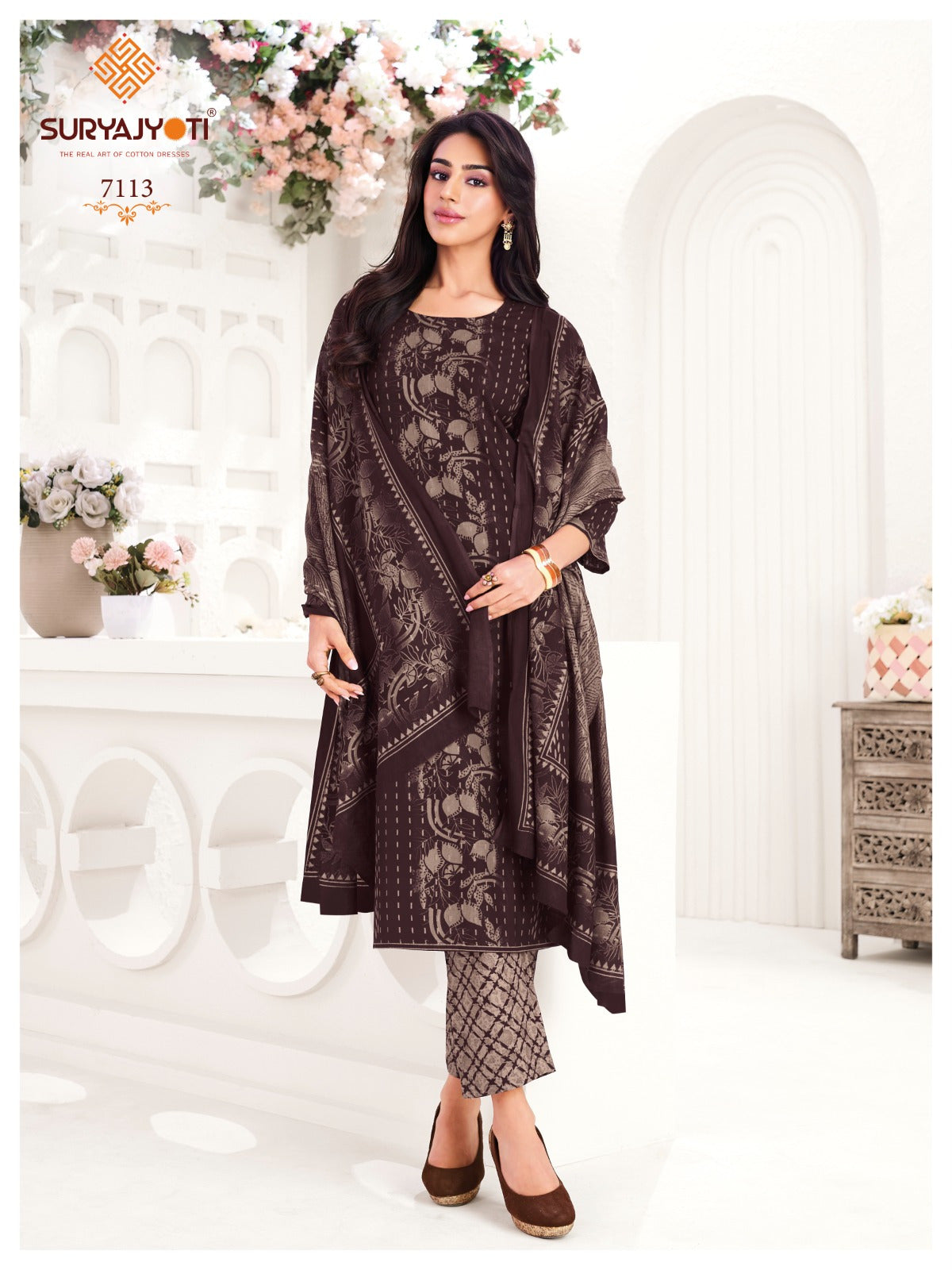 Trendy Cotton Vol 71 Suryajyoti Readymade Pant Style Suits Exporter