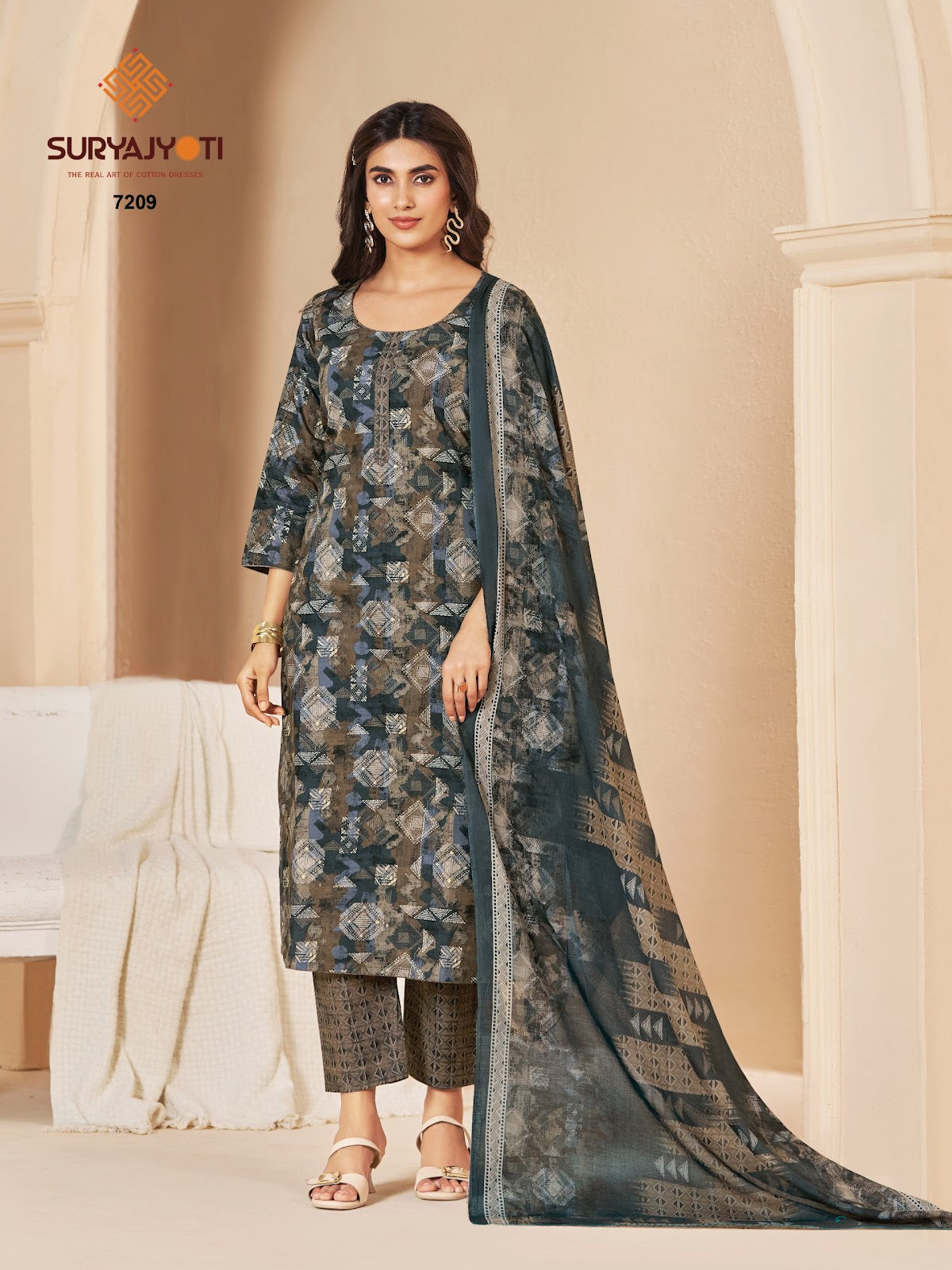 Trendy Cotton Vol 72 Suryajyoti Pant Style Suits Exporter India
