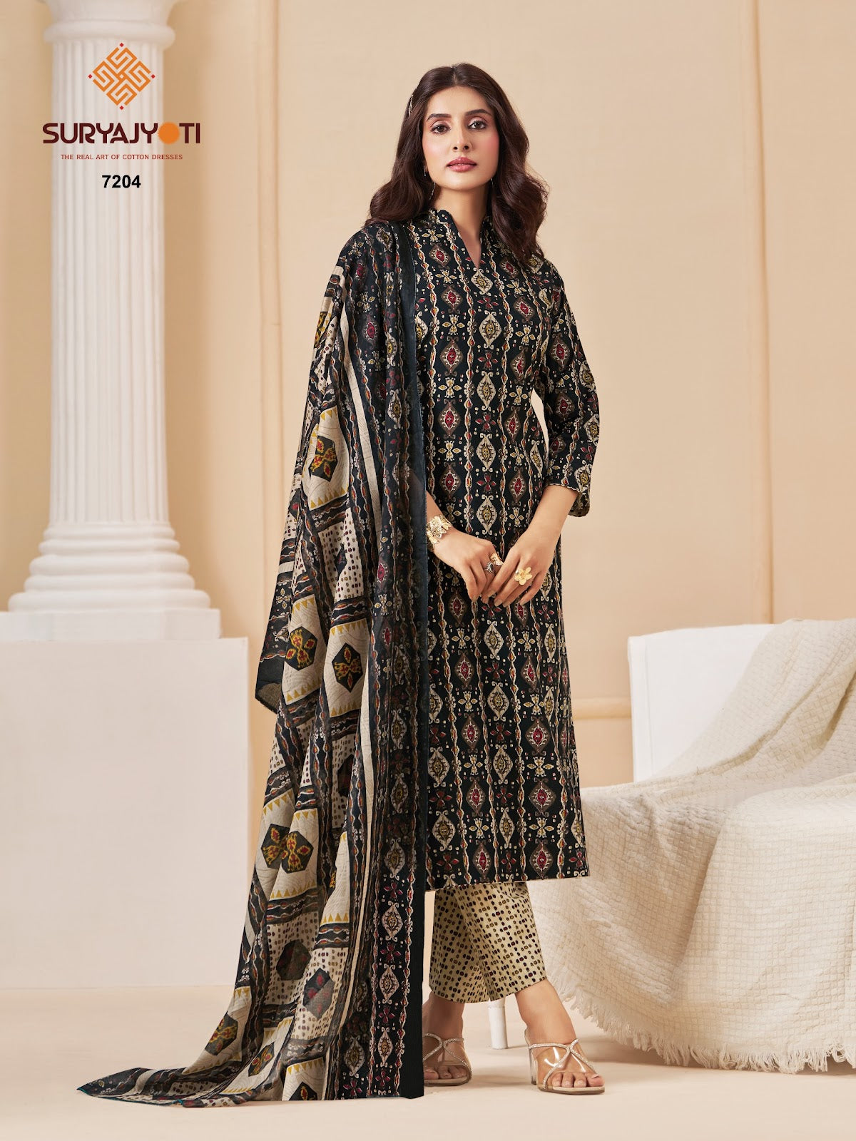 Trendy Cotton Vol 72 Suryajyoti Pant Style Suits Exporter India