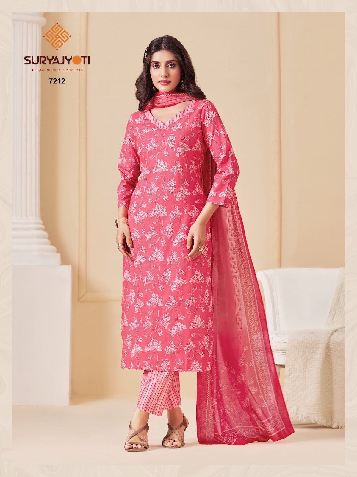 Trendy Cotton Vol 72 Suryajyoti Pant Style Suits Exporter India