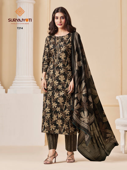 Trendy Cotton Vol 72 Suryajyoti Pant Style Suits Exporter India