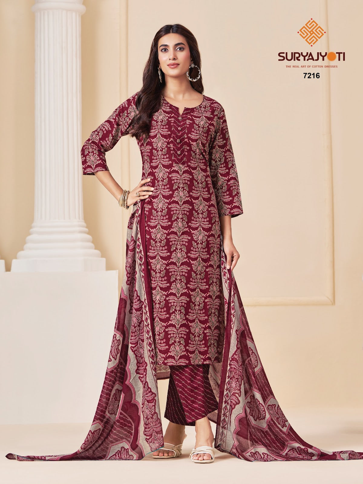 Trendy Cotton Vol 72 Suryajyoti Pant Style Suits Exporter India