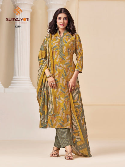 Trendy Cotton Vol 72 Suryajyoti Readymade Pant Style Suits Wholesaler India