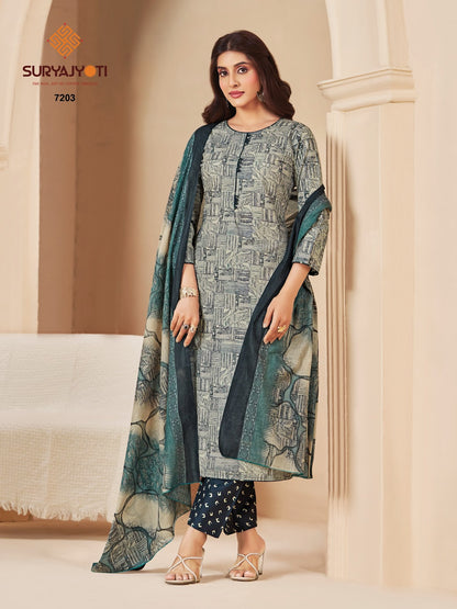 Trendy Cotton Vol 72 Suryajyoti Readymade Pant Style Suits Wholesaler India