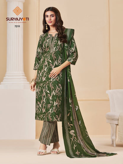Trendy Cotton Vol 72 Suryajyoti Readymade Pant Style Suits Wholesaler India