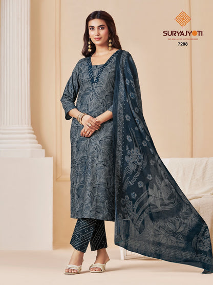 Trendy Cotton Vol 72 Suryajyoti Readymade Pant Style Suits Wholesaler India