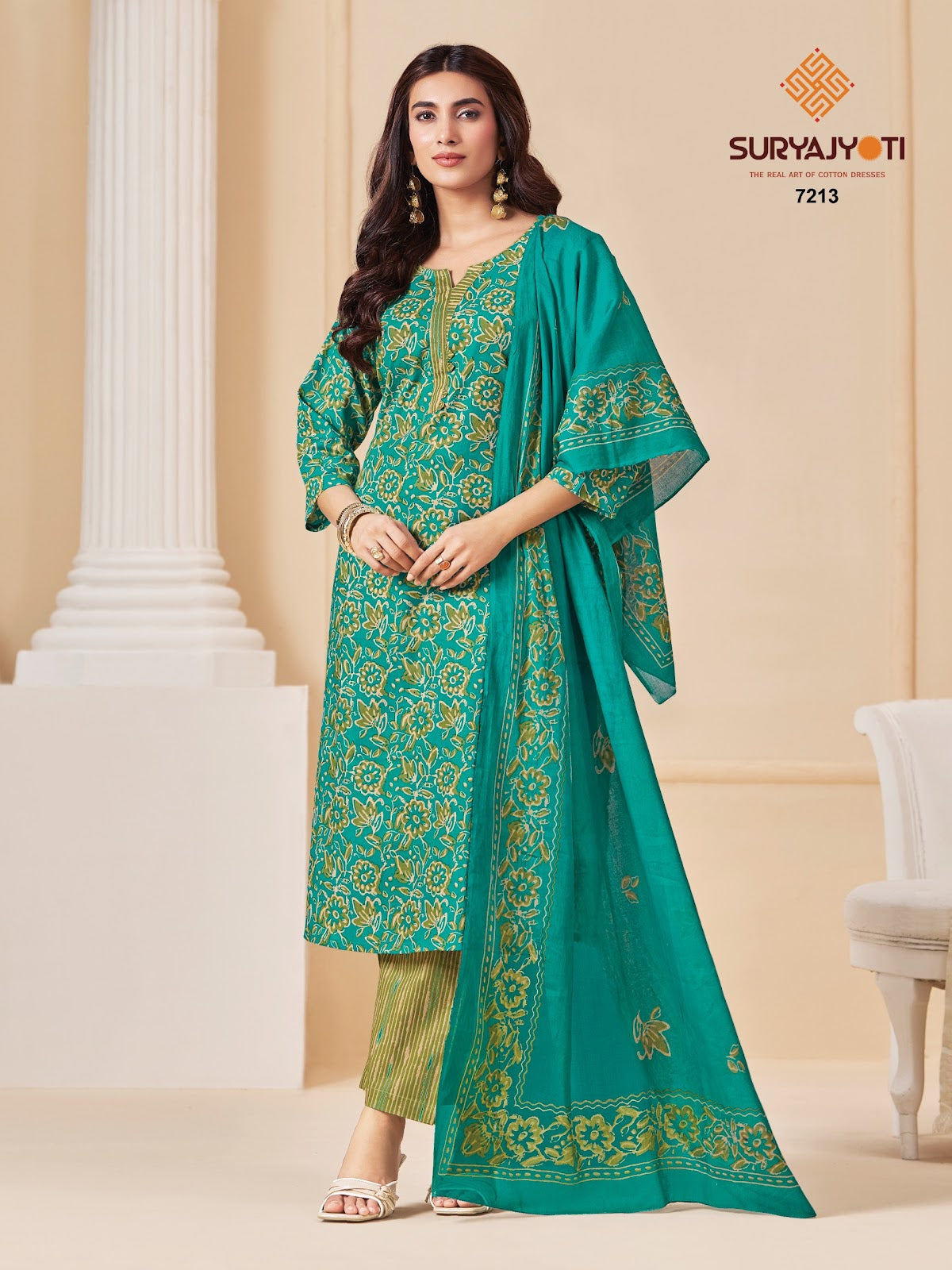 Trendy Cotton Vol 72 Suryajyoti Readymade Pant Style Suits Wholesaler India